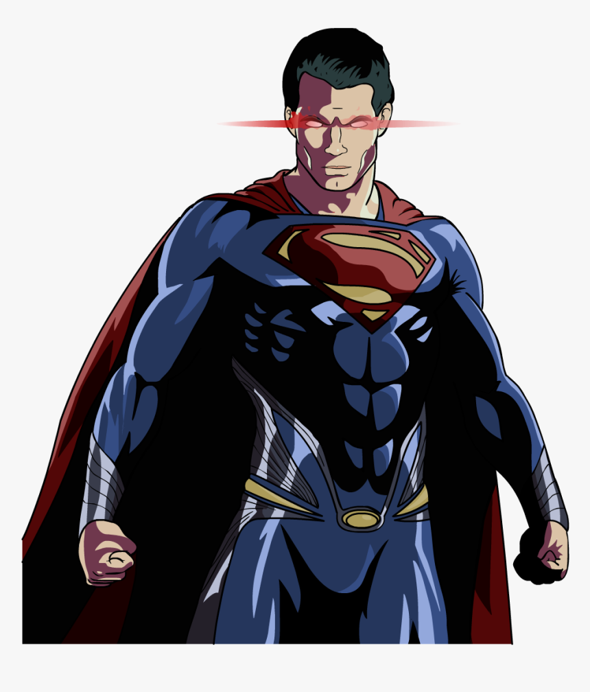 Man Of Steel - Justice League Superman Drawing, HD Png Download, Free Download