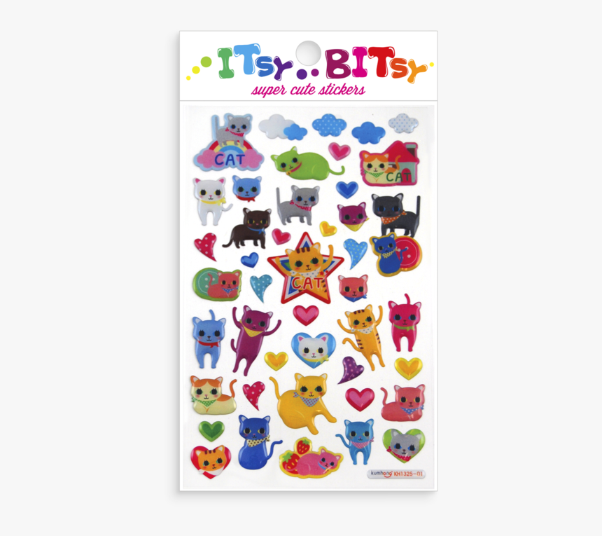 Itsy Bitsy Cat Stickers, HD Png Download, Free Download