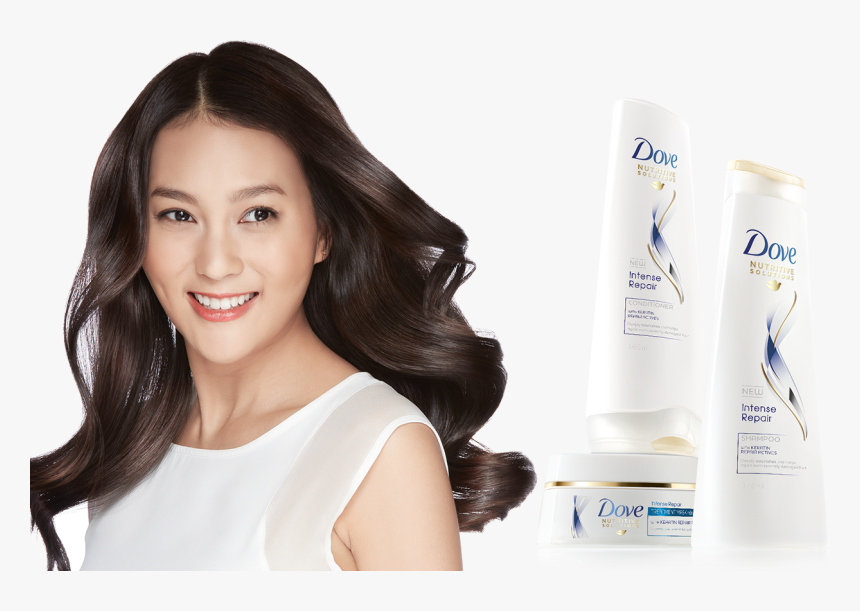 Dove Shampoo With Model, HD Png Download, Free Download