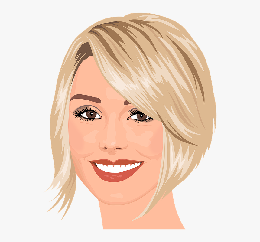 Short Blond Hair, Woman, Girl, Young, Model, White - Fine Hair Low Maintenance Short Bob, HD Png Download, Free Download