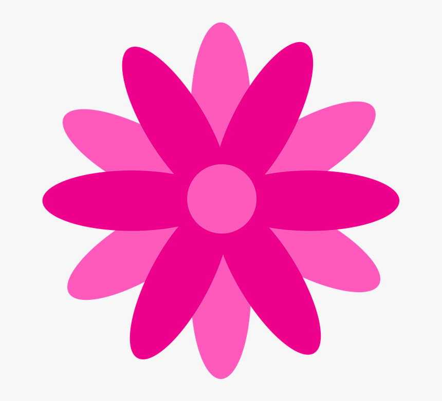 Flor Png Rosa - Flor Rosa Em Png, Transparent Png, Free Download