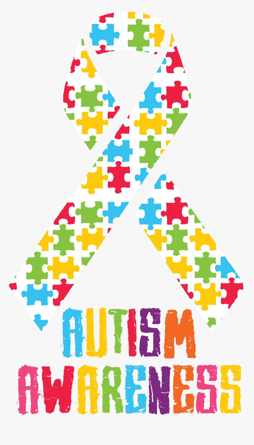 Autism Awareness Ribbon , Png Download - Transparent Background Autism Awareness Ribbon, Png Download, Free Download