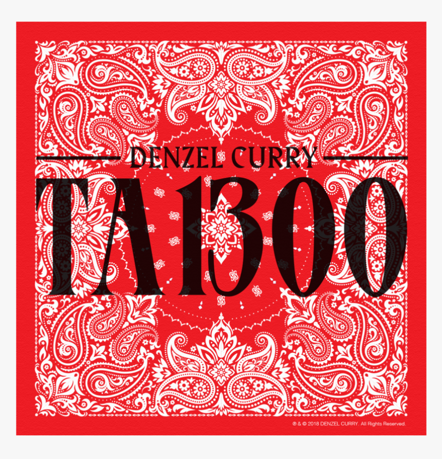 Taboo Denzel Curry Bandana, HD Png Download, Free Download