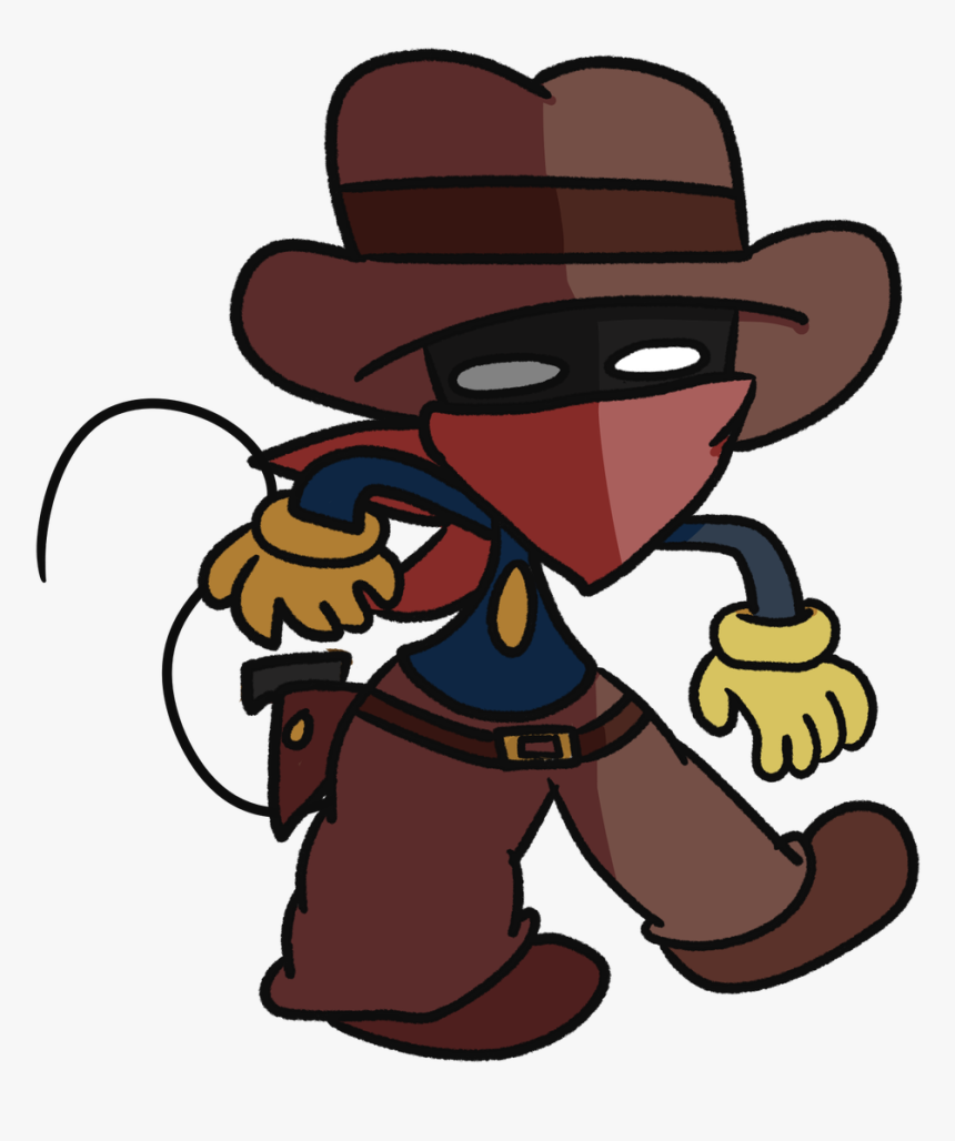 The Color Of His Bandana Determines The Type Of Powered - Cartoon, HD Png Download, Free Download