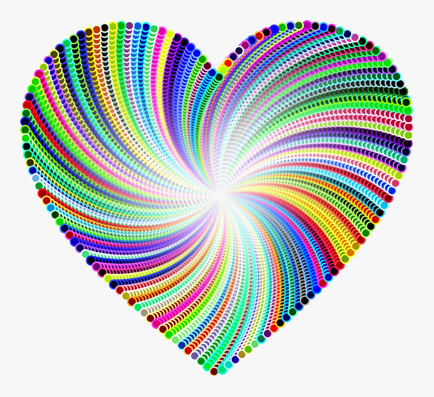 Psychedelic Heart Design - Psychedelic Heart, HD Png Download, Free Download
