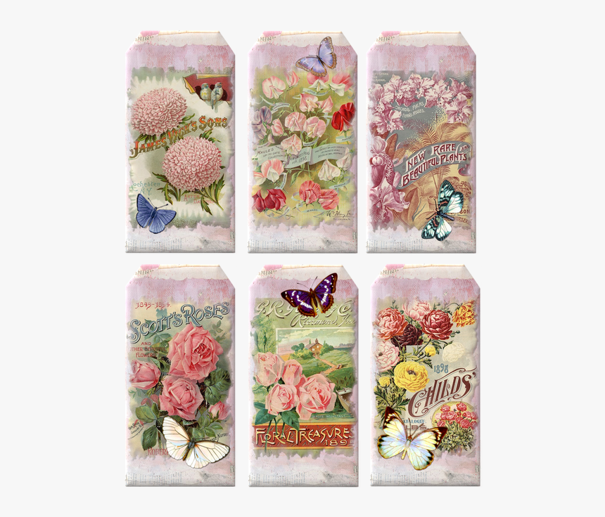 Vintage Floral Tags, HD Png Download, Free Download