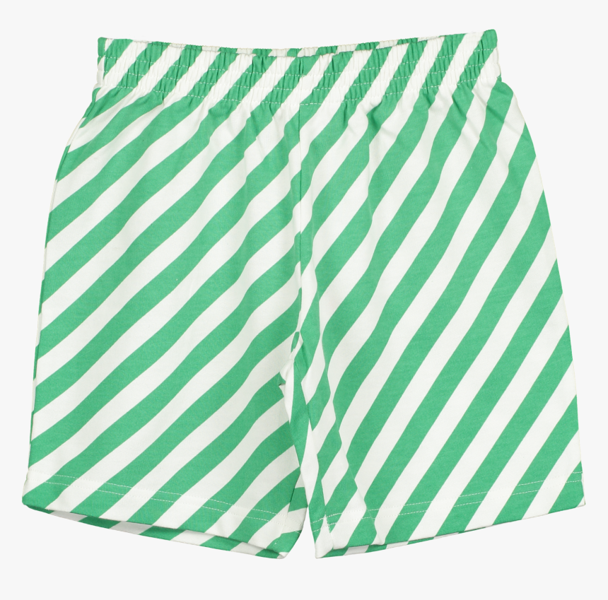 Shorts, Vanilla & Grass Green, Diagonal Stripes , Png - Board Short ...