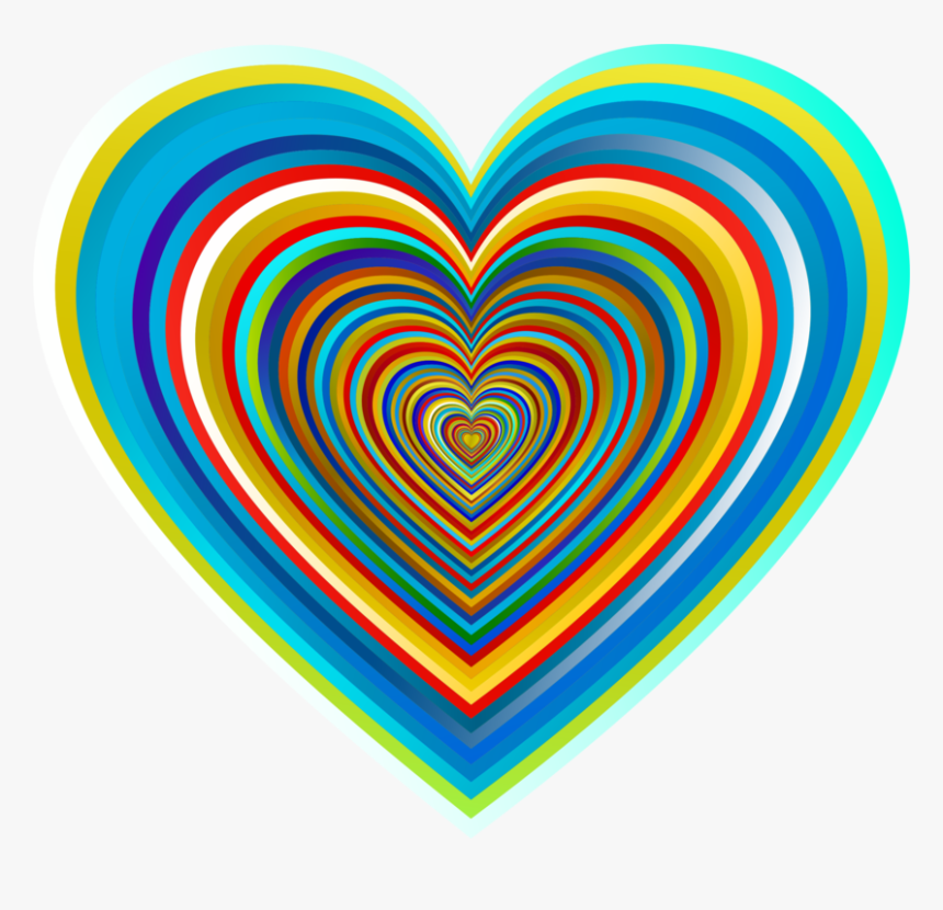 Transparent Heart Organ Clipart - Rainbow Heart Tunnel, HD Png Download, Free Download