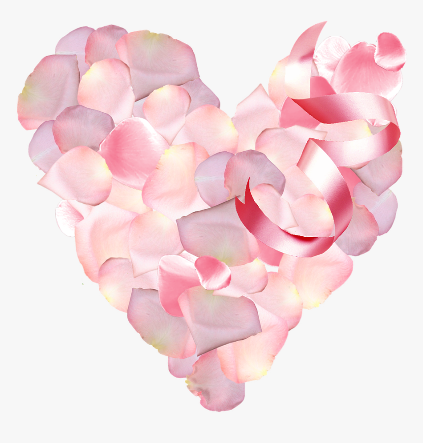 St Valentin Petals Pink Free Picture - Heart, HD Png Download, Free Download