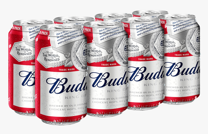 Budweiser 8 X 355 Ml - Budweiser 8 Pack Can, HD Png Download, Free Download