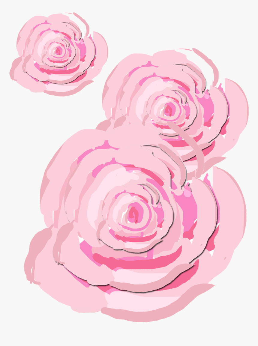 Pink Rose Drawing Png, Transparent Png, Free Download