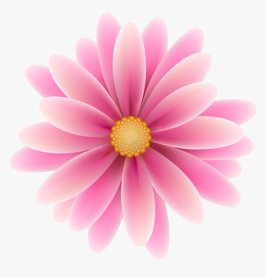 Pink Flower Clip Art - Pink Flower Clipart Png, Transparent Png, Free Download