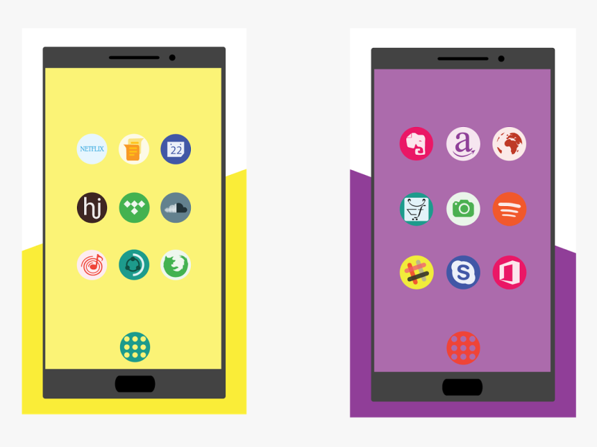 Best New Icon Packs For Android - Mobile Phone, HD Png Download, Free Download
