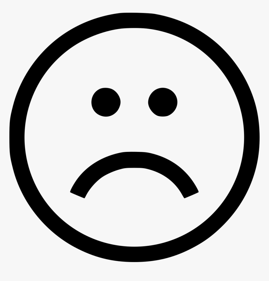 Frown - Icono Cara Sonriente, HD Png Download, Free Download