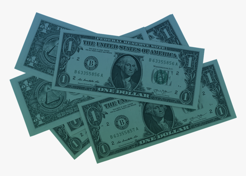 #blue #money #dollar #dollars #blueaesthetic #freetoedit - Dollar Bill, HD Png Download, Free Download