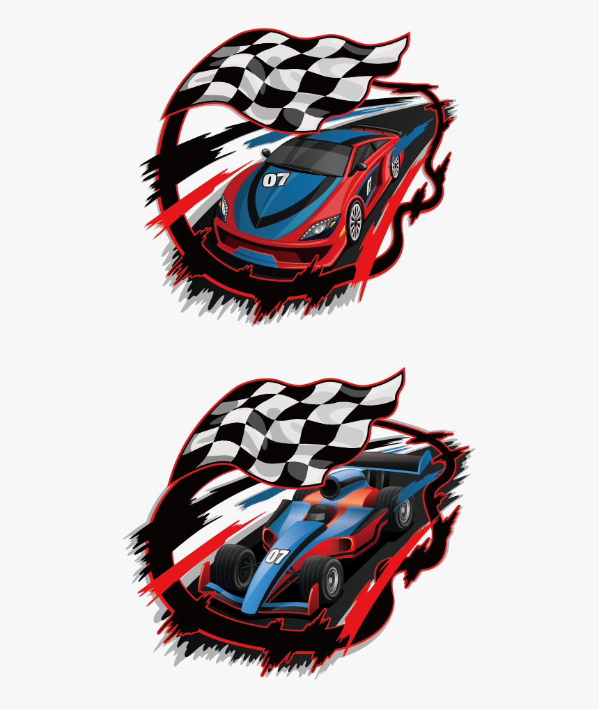 Transparent Drag Racing Clipart - Sport Racing Car Flags, HD Png Download, Free Download