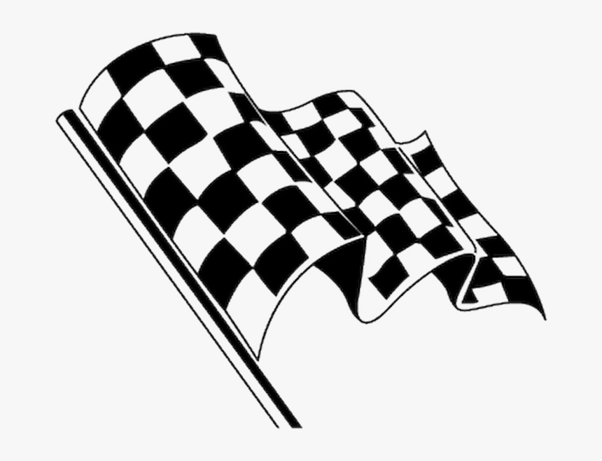 Race Flag Logo Decal - Racing Flag Gif Transparent, HD Png Download, Free Download