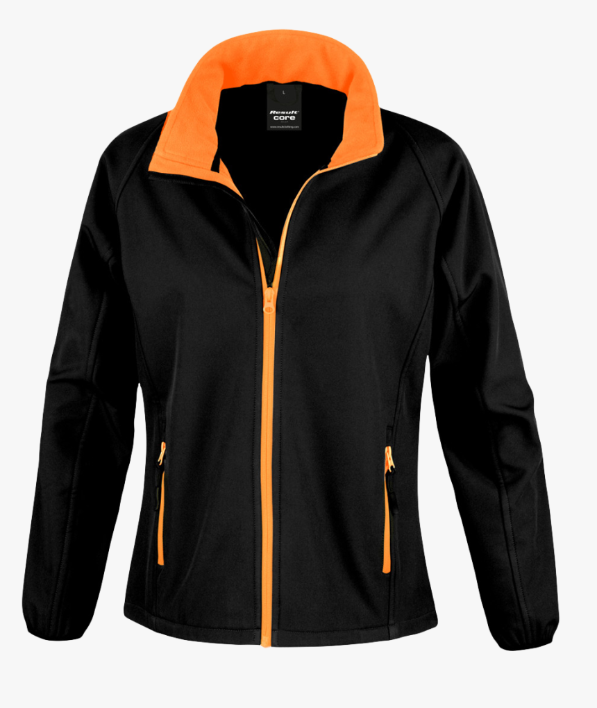 Softshelljacke Damen Schwarz Orange, HD Png Download, Free Download