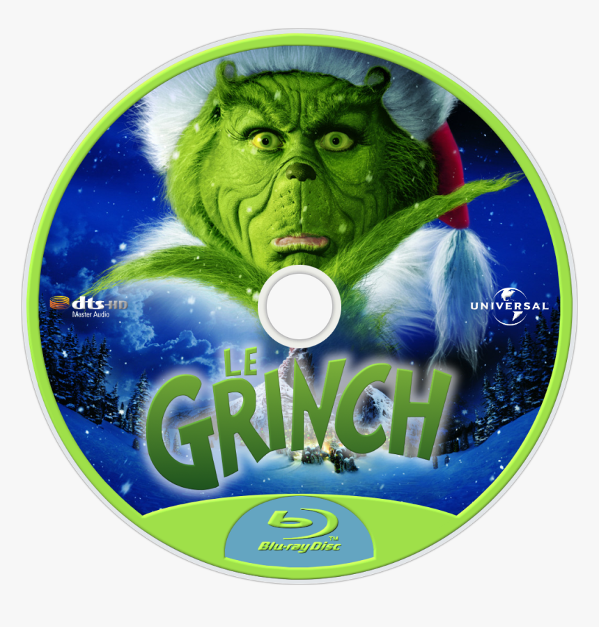 How The Grinch Stole Christmas Bluray Disc Image - Grinch Stole Christmas, HD Png Download, Free Download