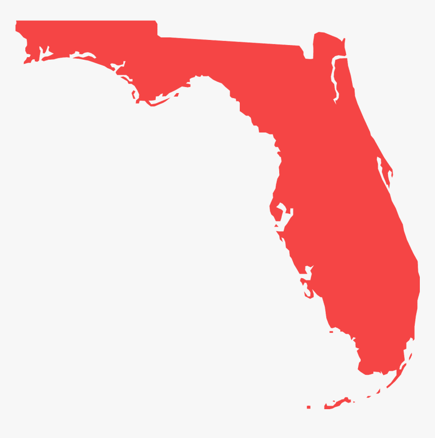 Florida Map Silhouette, HD Png Download, Free Download