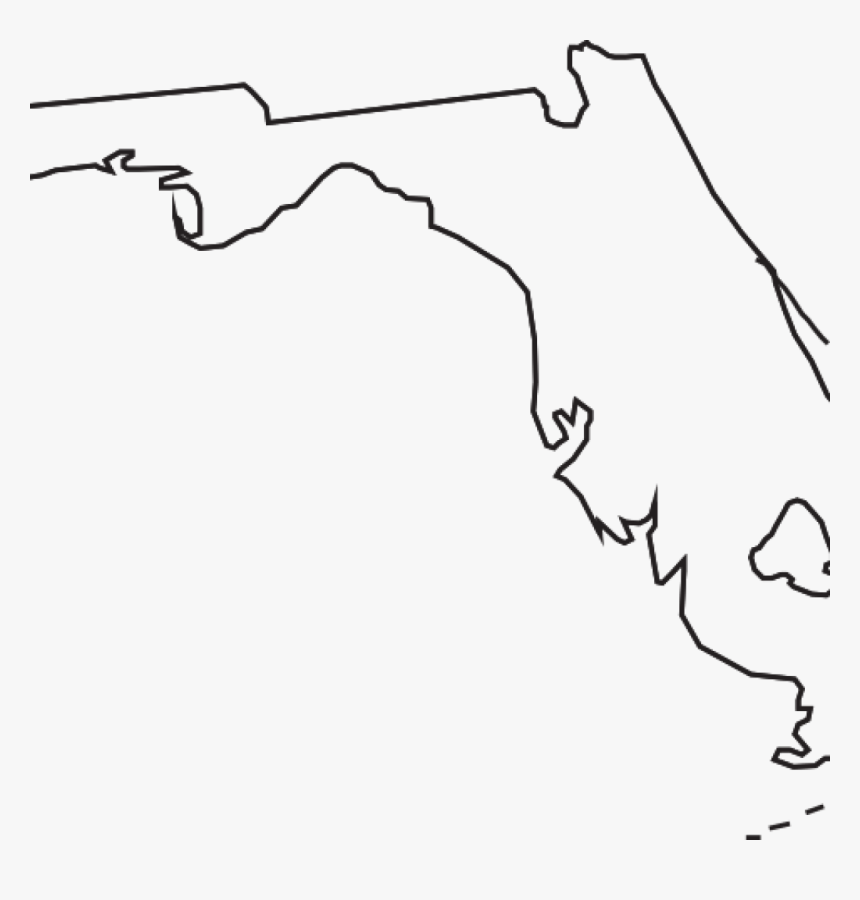 Florida Clipart Outline - Florida Clip Art Png, Transparent Png, Free Download