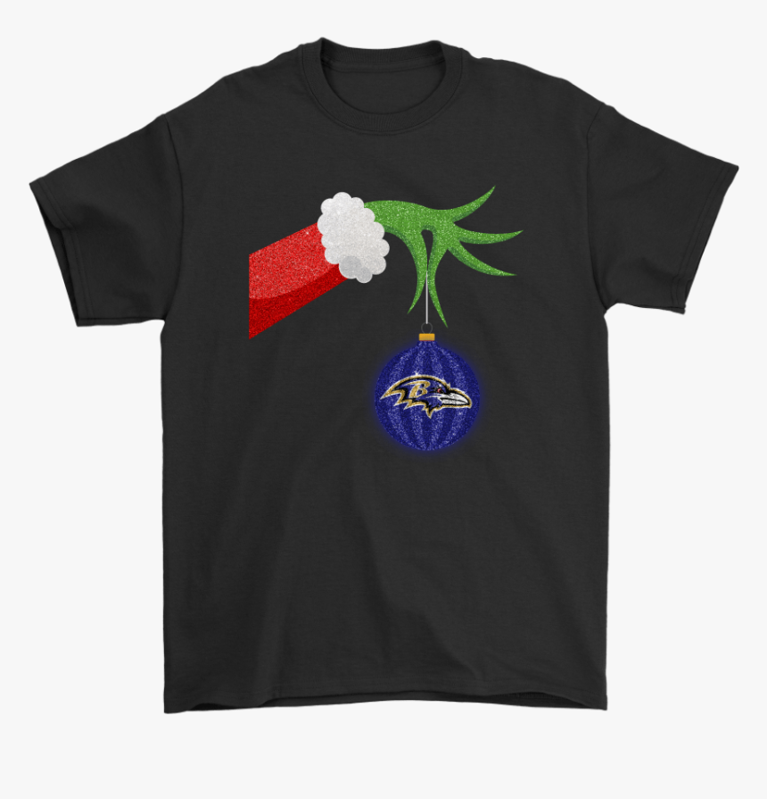 The Grinch Christmas Decoration Baltimore Ravens Nfl - Patriots Mickey Mouse Shirt, HD Png Download, Free Download