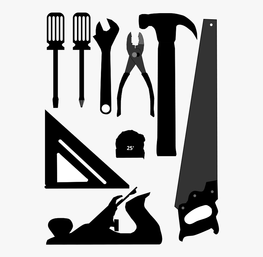 Tools Silhouette Clip Art, HD Png Download, Free Download