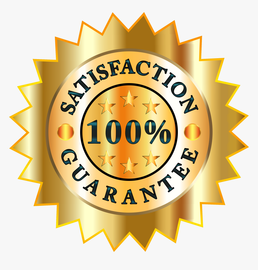 Satisfaction Badge Big Image - 100 Percent Safe Icon, HD Png Download, Free Download