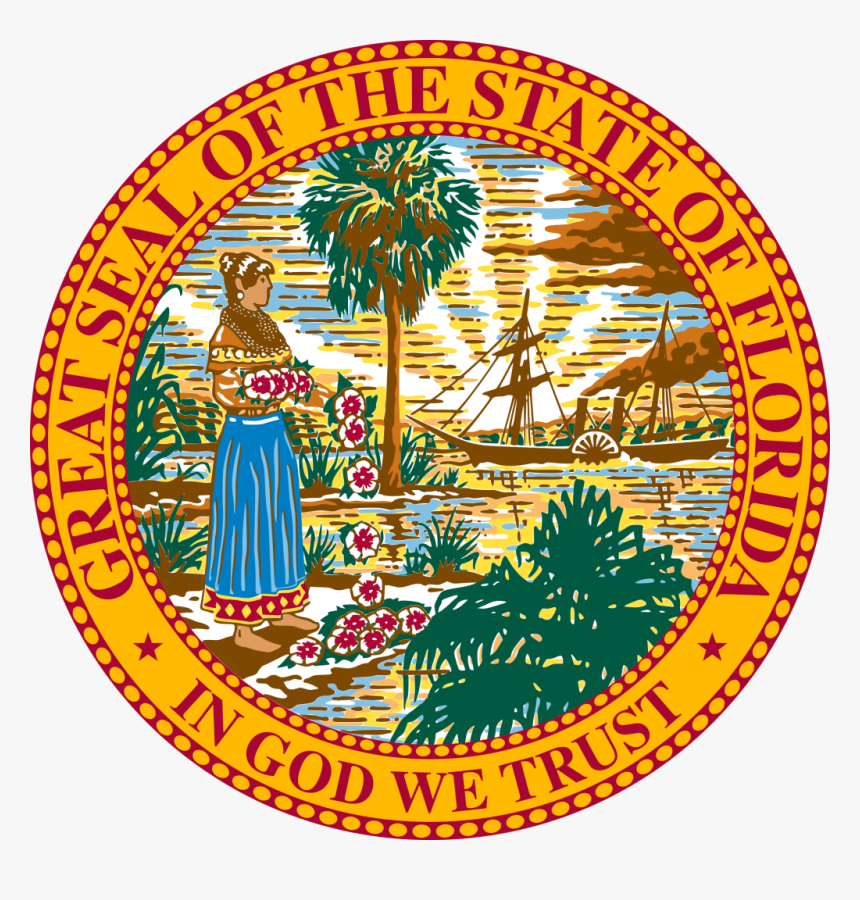 Florida State Seal Png, Transparent Png, Free Download