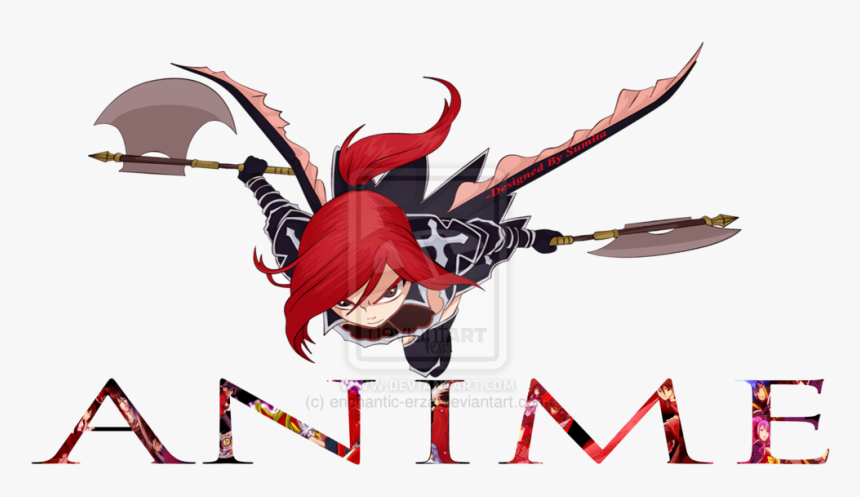 Transparent Anime Png - Fairy Tail Erza Png, Png Download, Free Download