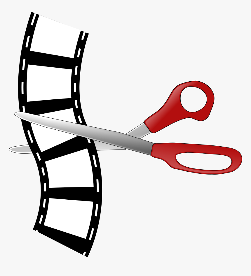 Cutting, Editing, Filmstrip, Film Strip, Film, Movie - Film Roll Clip Art, HD Png Download, Free Download