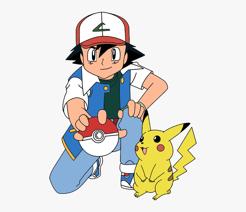 Clipart Ash Drawing Cartoon - Ash And Pikachu Printable, HD Png Download - kindpng Clipart Ash Drawing Cartoon - Ash And Pikachu Printable, HD Png Download - kindpng