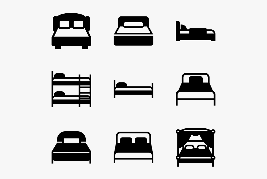 Zzz Zzz - Bed Vector Icon, HD Png Download, Free Download