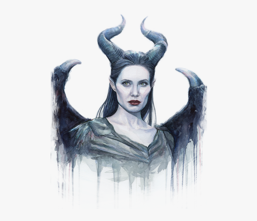 Maleficent Angelina Jolie Drawing, HD Png Download, Free Download