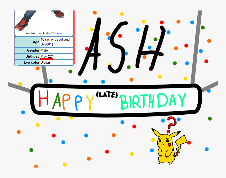 Happy Birthday Ash - Ash Happy Birthday, HD Png Download, Free Download