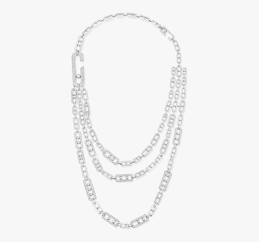 Move High Jewelry Addiction 3 Rows Necklace - Messika High Jewellery, HD Png Download, Free Download