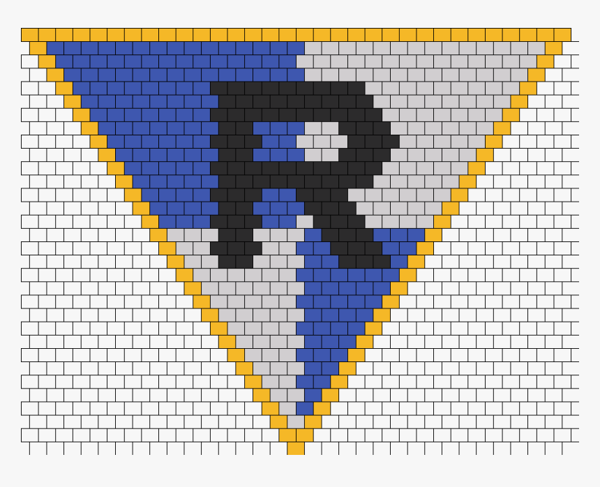 Harry Potter Ravenclaw Crest Kandana Bead Pattern - Trippy Perler Bead Patterns, HD Png Download, Free Download