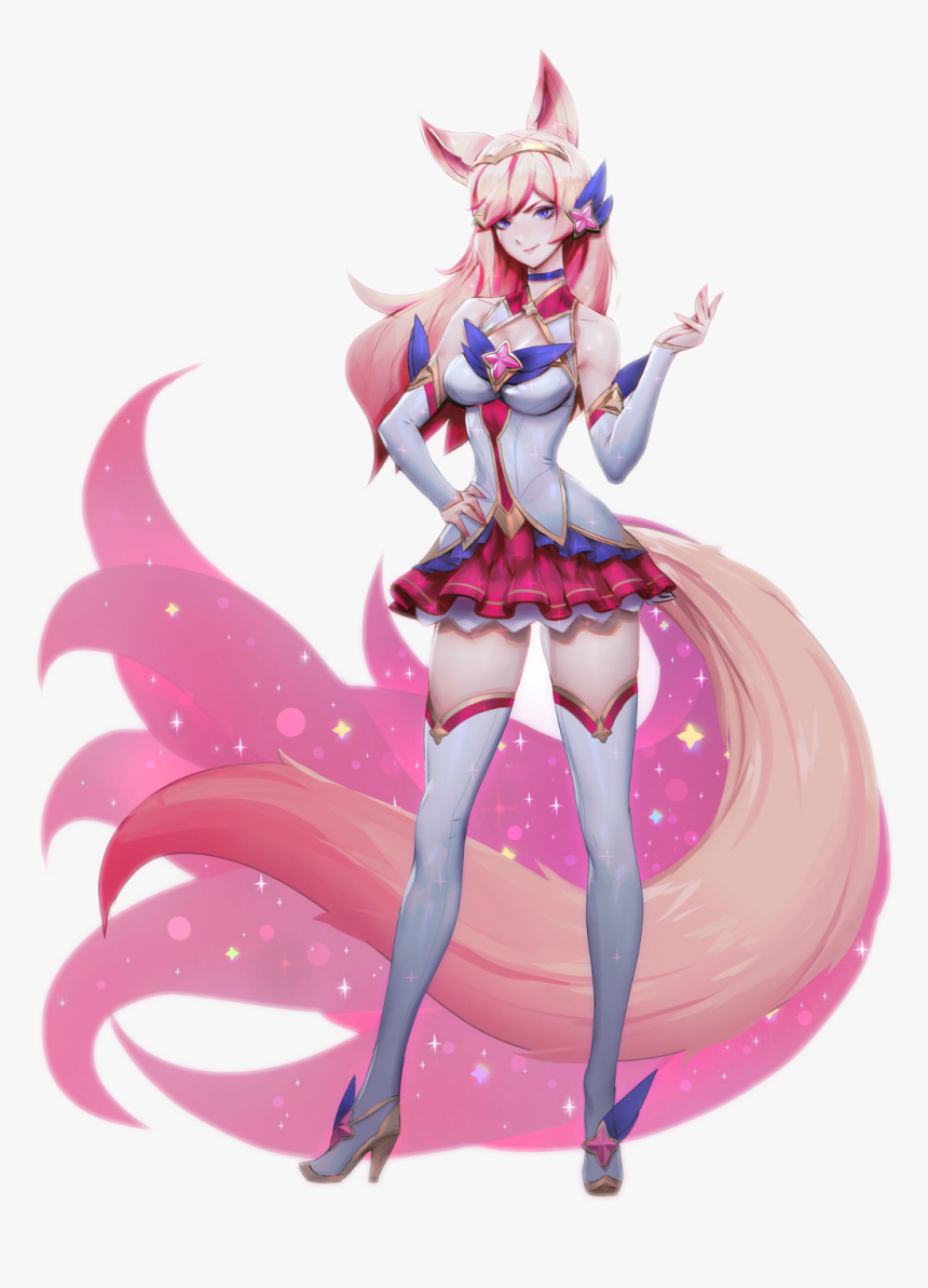 Star Guardian Ahri Render , Png Download - Star Guardian Syndra And Ahri, Transparent Png, Free Download