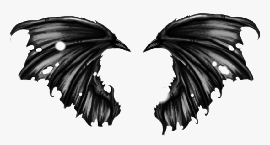 #demon #wings Demonwings - Realistic Devil Wings Drawing, HD Png Download, Free Download