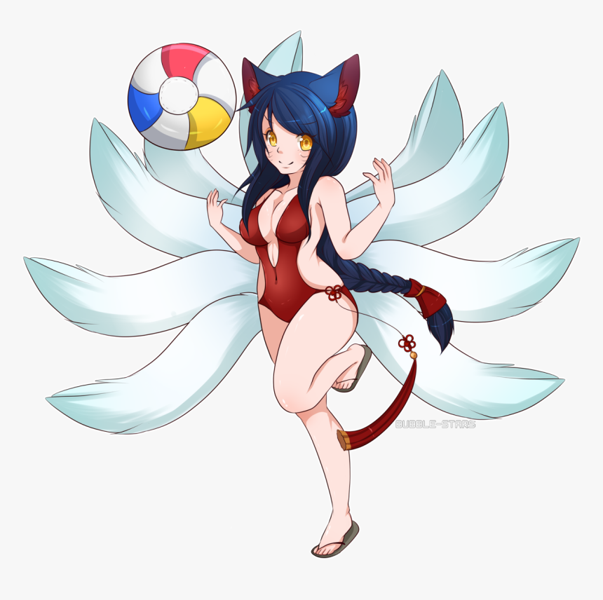Swimsuit Ahri - Cartoon, HD Png Download, Free Download