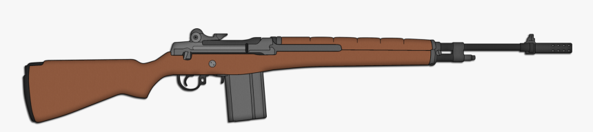 Gun Clipart Musket - M14 Rifle Vector, HD Png Download, Free Download