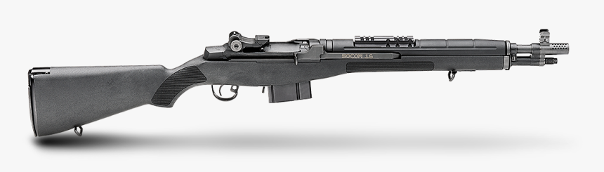 Black Composite Stock Socom 16 M1a Rifle With Parkerized - M1a Socom, HD Png Download, Free Download