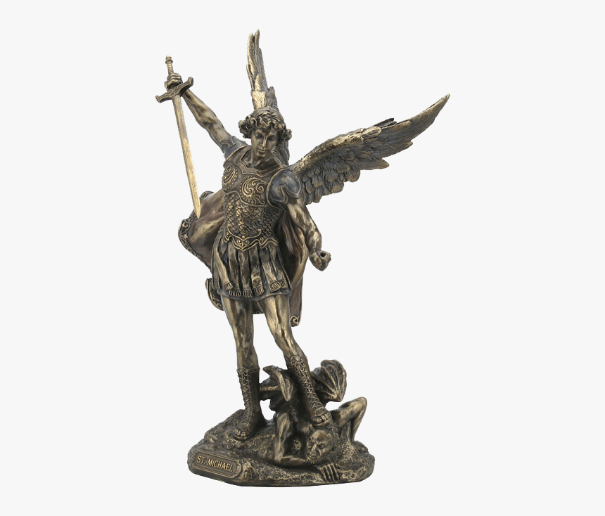 Michael Slaying Demon - Saint Michael Statue Transparent Background, HD Png Download, Free Download