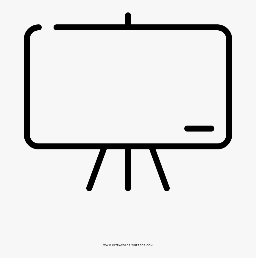 Blackboard Coloring Page - Blackboard Colouring, HD Png Download, Free Download