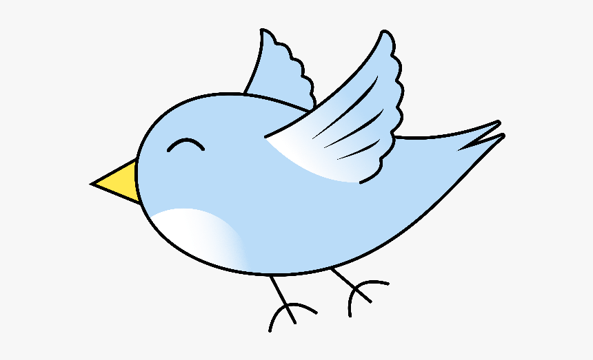 Cartoon Bird - Cute Bird Fly Png, Transparent Png, Free Download