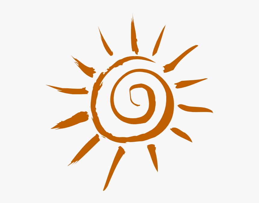 Whimsical Sun Svg Clip Arts - Clipart Orange Sun, HD Png Download, Free Download