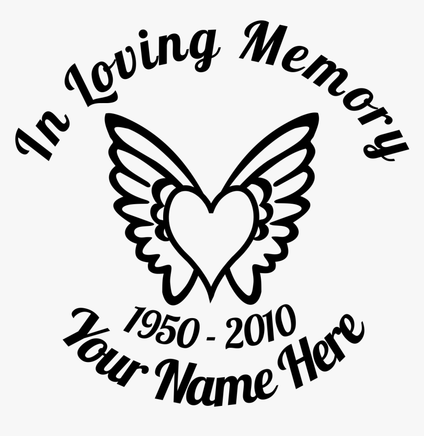 Clip Art Royalty Free Download In Loving With Wings - Loving Memory Of Svg, HD Png Download, Free Download