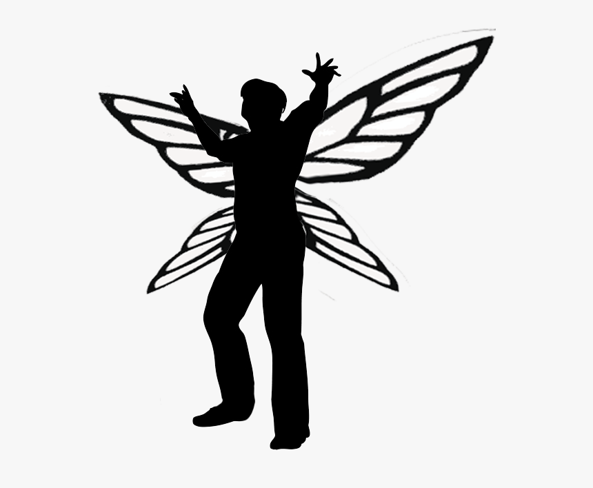 Transparent Fairies Silhouette Clipart - Fairy Paper Cut Outs, HD Png Download, Free Download