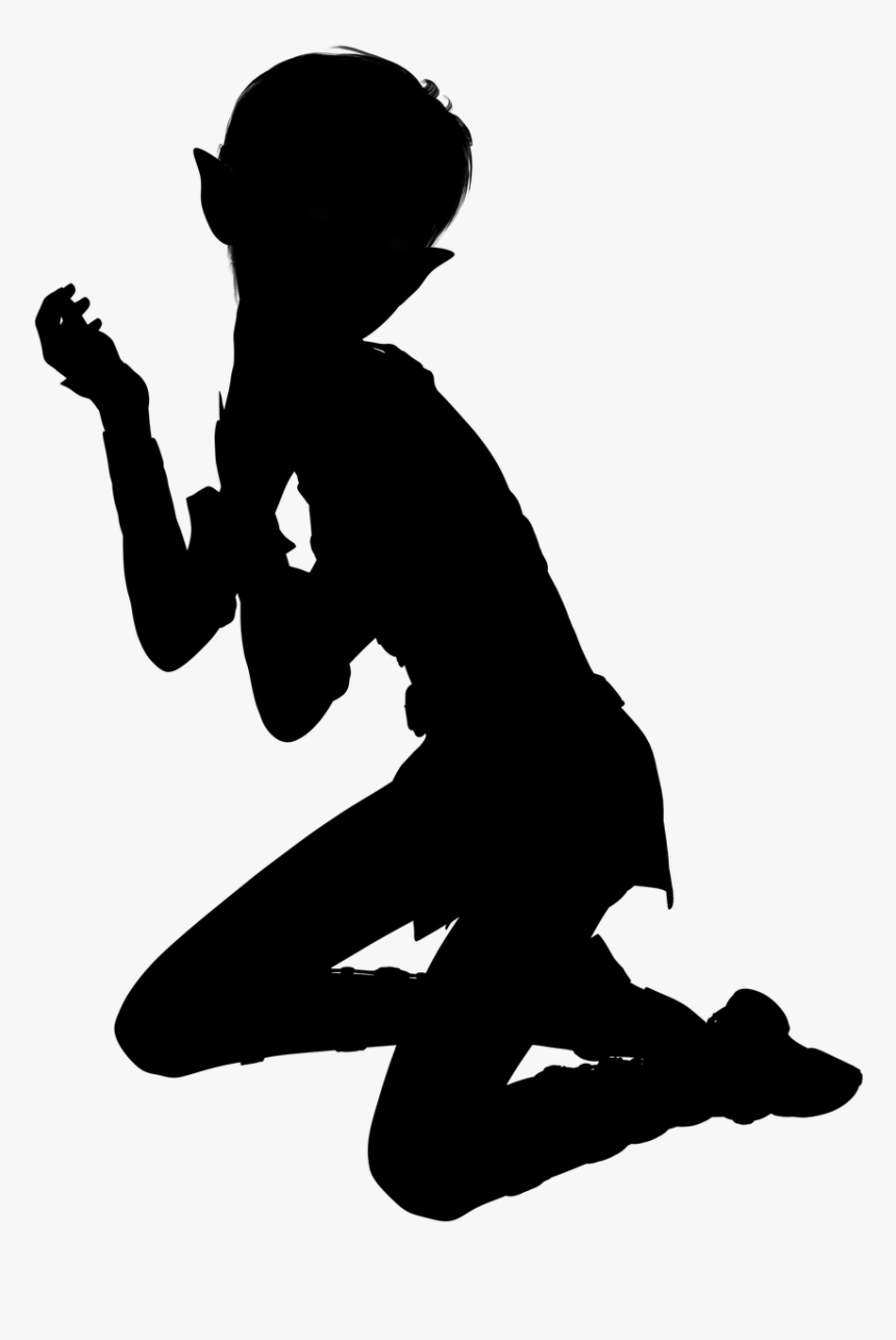 Fee, Elf, Silhouette, Fairy, Fae, Woman, Girl, Female - Silhouette Of An Elf, HD Png Download, Free Download