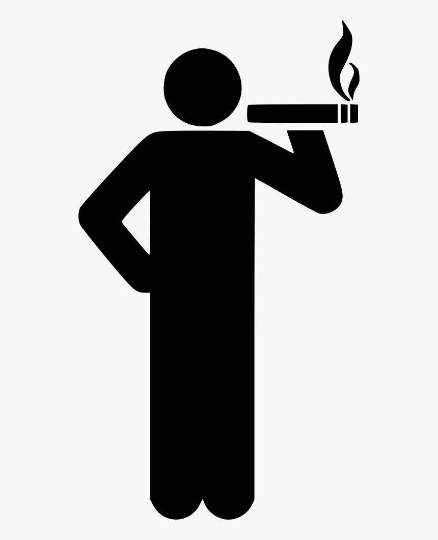 Smoking - Smoking Person Icon Png, Transparent Png, Free Download